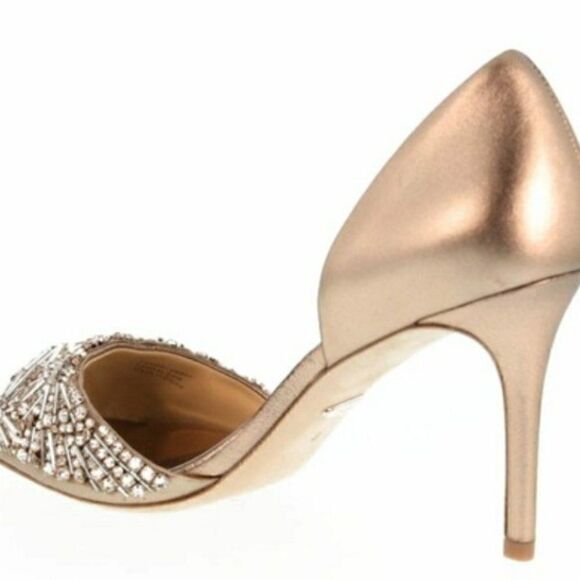 Badgley Mischka Maria Embellished D'orsay Pump - Picture 3 of 9